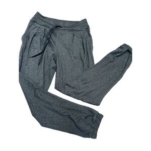 LOLE Half Moon Joggers Grey Tie Front Size M
